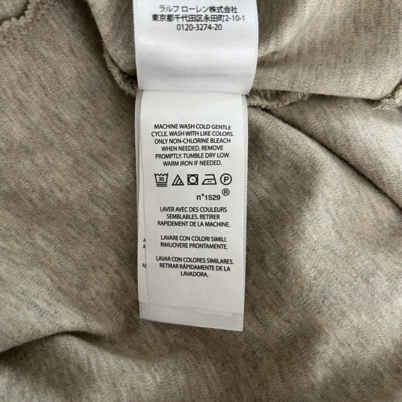 Polo Ralph Lauren Shirt Men XL Slim Fit Beige Basic Casual Basic Neutral Minimal - Picture 8 of 8